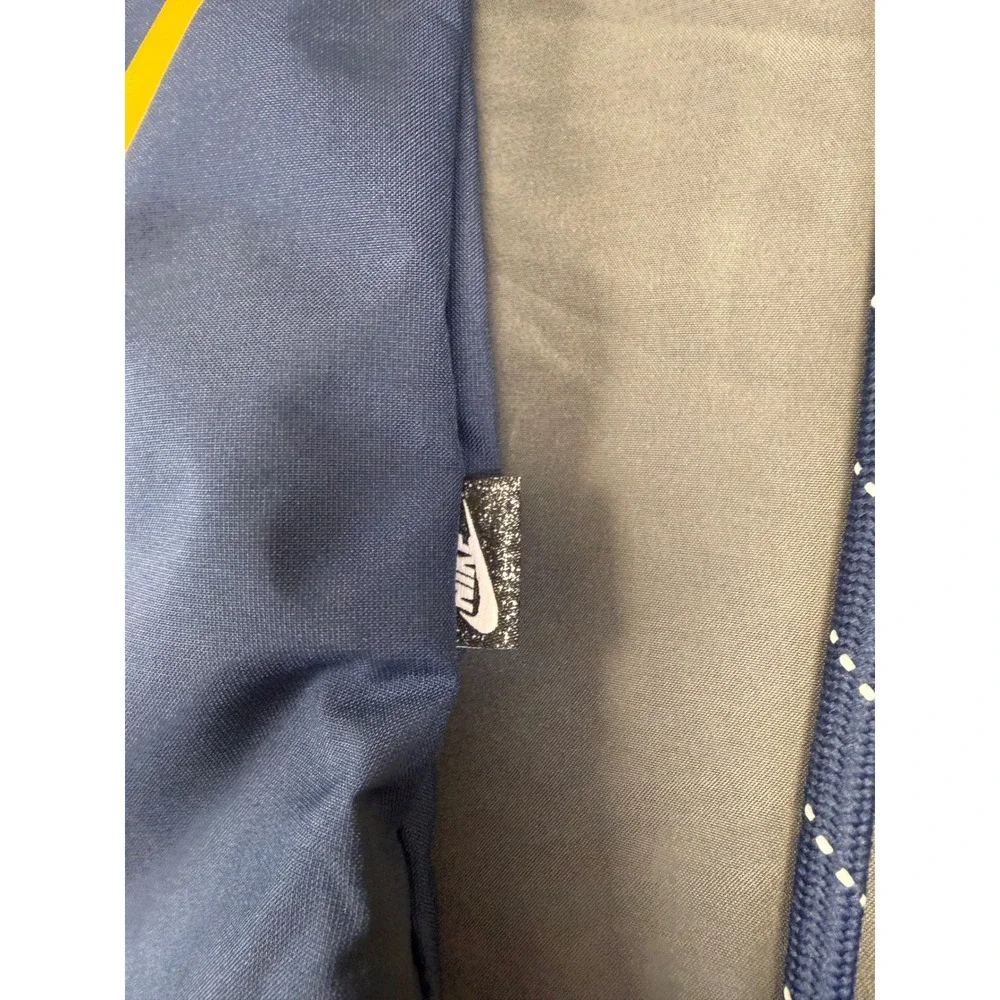 Nike Heritage Drawstring‎ Cinch Backpack Navy Blue Yellow Logo BA5351-451